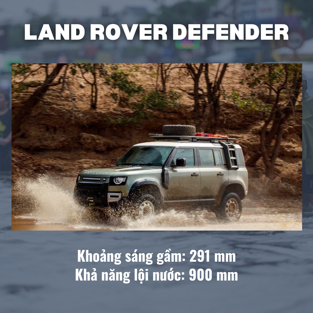 Tiện nghi SUV trong điều kiện mưa