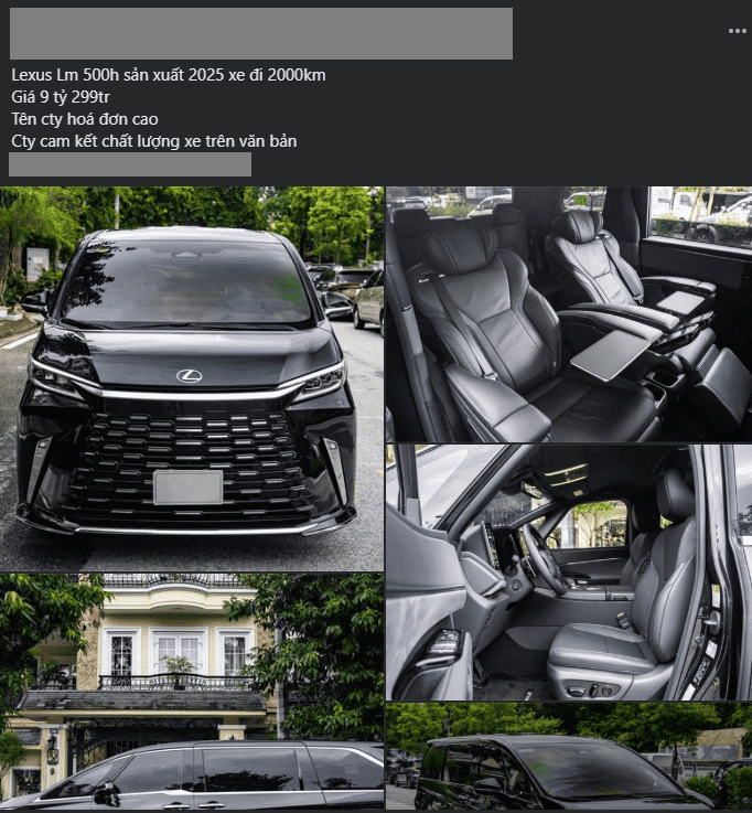 Bảng giá Lexus LM 500h