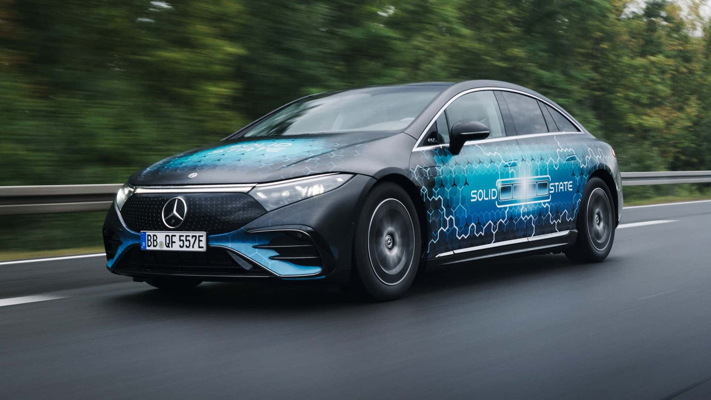 Xe điện Mercedes EQS với pin thể rắn