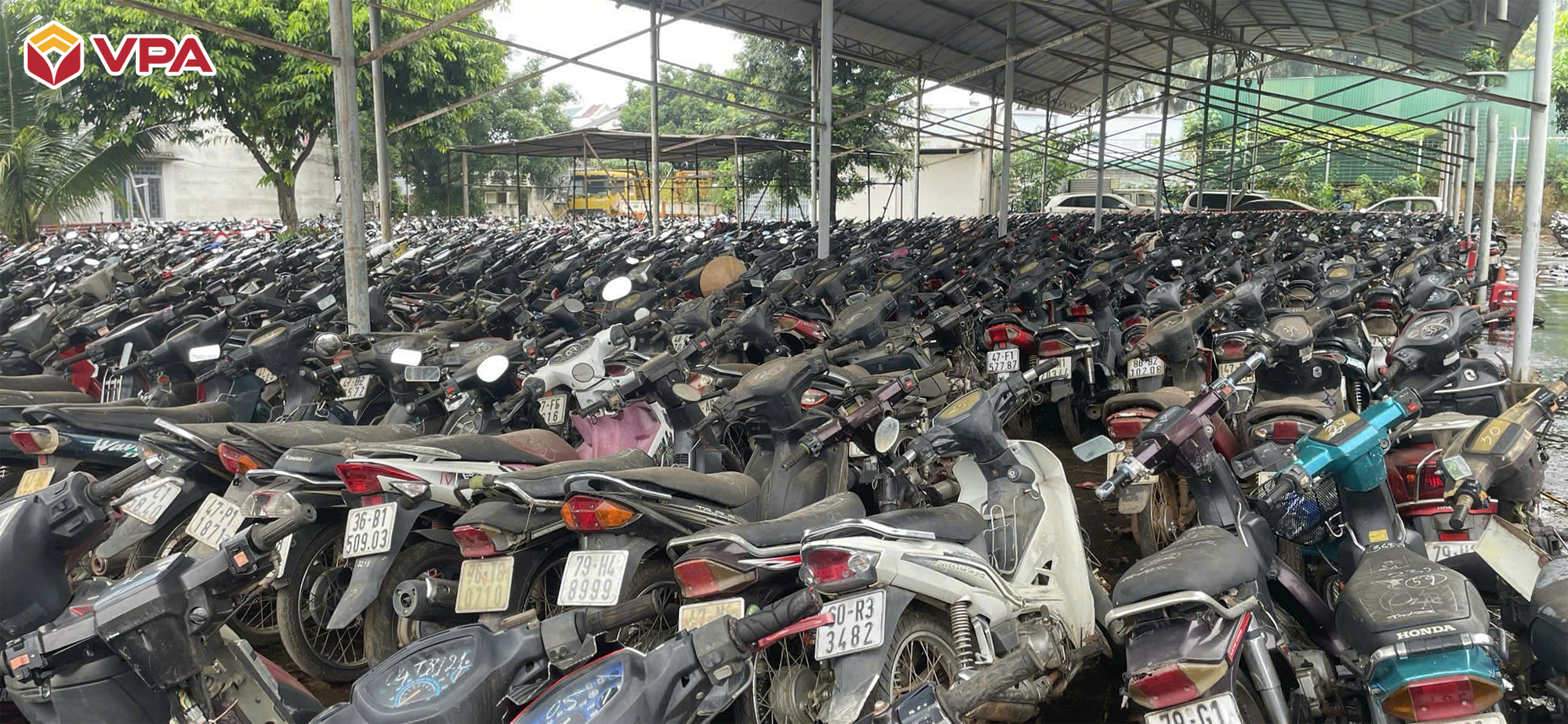 Lô xe máy được đấu giá tại Đắk Lắk Hàng trăm xe máy tịch thu ở Đắk Lắk sắp được bán