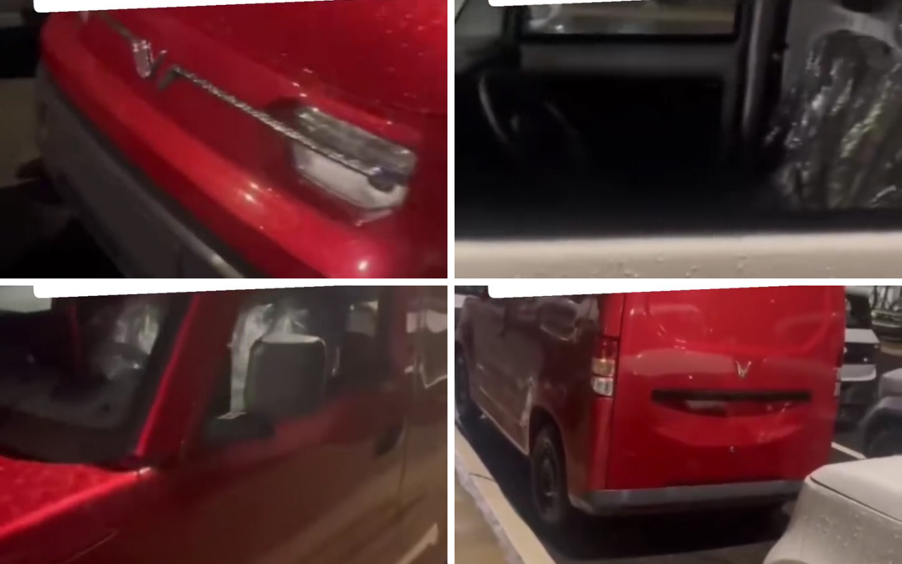 VinFast EC Van lộ diện không che