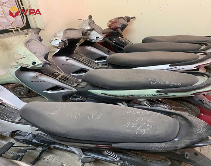 Lô xe máy được đấu giá tại Hà Nội - Ảnh 3 Xe tịch thu bán đấu giá