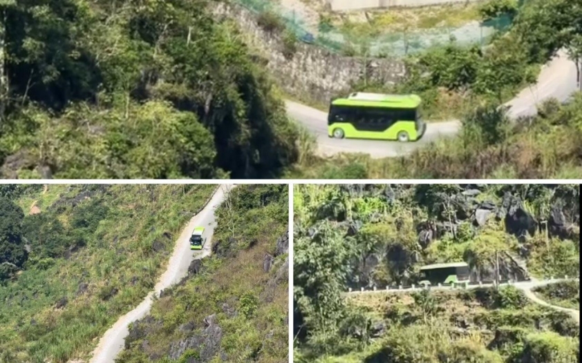 VinFast EB 6 chạy thử VinFast EB 6 chạy thử nghiệm tại Hà Giang - Tuyên Quang