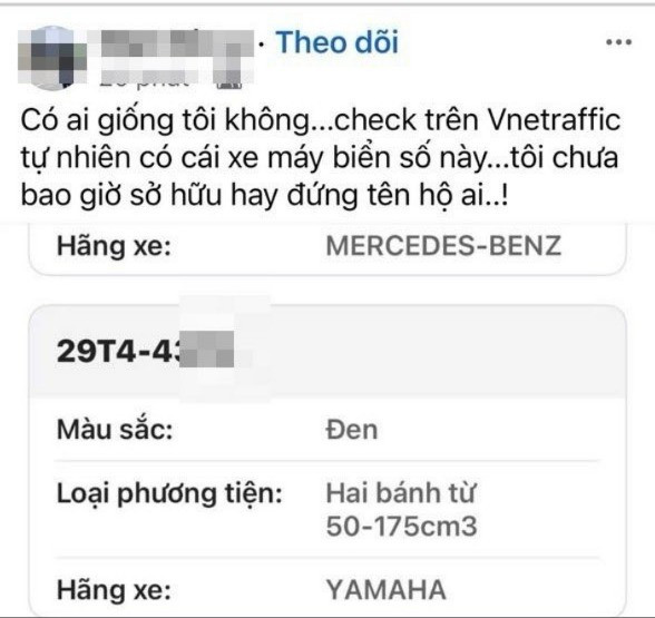 Người lên mạng than ‘bỗng dưng’ sở hữu thêm xe trên VNetraffic xoá bài viết sau khi CSGT tra hồ sơ gốc- Ảnh 1. Nội dung bài viết đăng tải trên mạng xã hội.