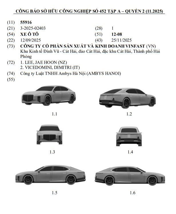 Mẫu sedan fastback coupe của VinFast